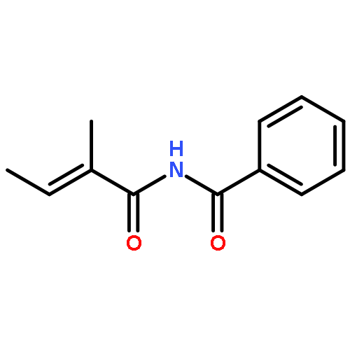 BENZAMIDE, N-[(2E)-2-METHYL-1-OXO-2-BUTENYL]-