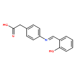 Benzeneacetic acid, 4-[[(2-hydroxyphenyl)methylene]amino]-