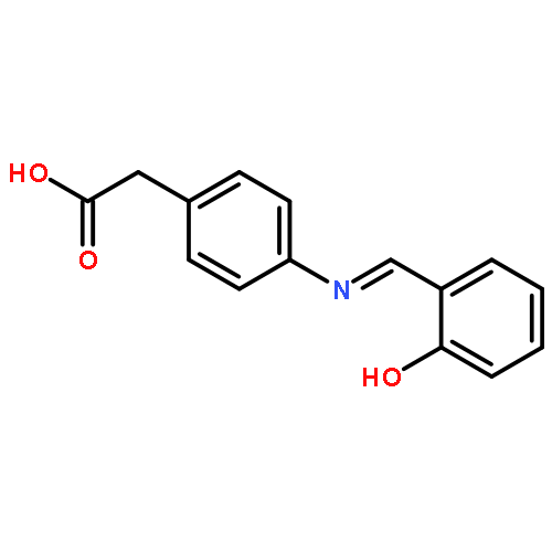 Benzeneacetic acid, 4-[[(2-hydroxyphenyl)methylene]amino]-