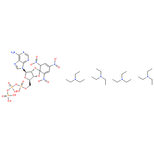 TNP-ATP TRIETHYLAMMONIUM SALT;2',3'-O-(2,4,6-TRINITROPHENYL)ADENOSINE-5'-TRIPHOSPHATETETRA(TRIETHYLAMMONIUM)SALT