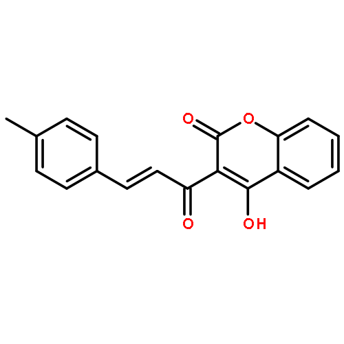 2H-1-Benzopyran-2-one,4-hydroxy-3-[3-(4-methylphenyl)-1-oxo-2-propenyl]-