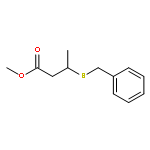 Butanoic acid, 3-[(phenylmethyl)thio]-, methyl ester