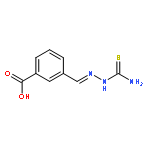 Benzoic acid, 3-[[(aminothioxomethyl)hydrazono]methyl]-