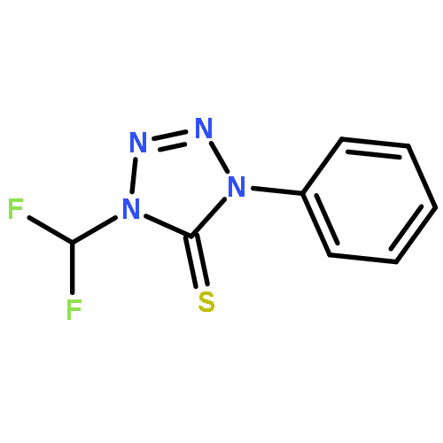 5H-Tetrazole-5-thione, 1-(difluoromethyl)-1,4-dihydro-4-phenyl-