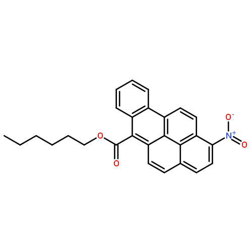 Benzo[a]pyrene-6-carboxylic acid, 1-nitro-, hexyl ester