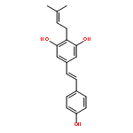 5-[(E)-2-(4-hydroxyphenyl)ethenyl]-2-(3-methylbut-2-en-1-yl)benzene-1,3-diol