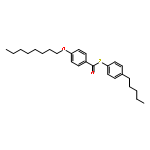 benzenecarbothioic acid, 4-(octyloxy)-, S-(4-pentylphenyl) ester