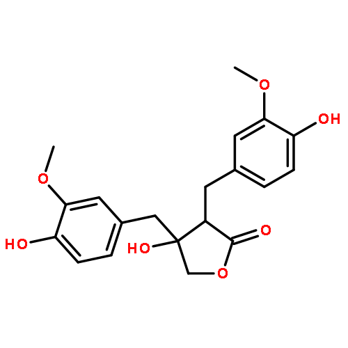 (3R,4R)-4-hydroxy-3,4-bis(4-hydroxy-3-methoxybenzyl)dihydrofuran-2(3H)-one