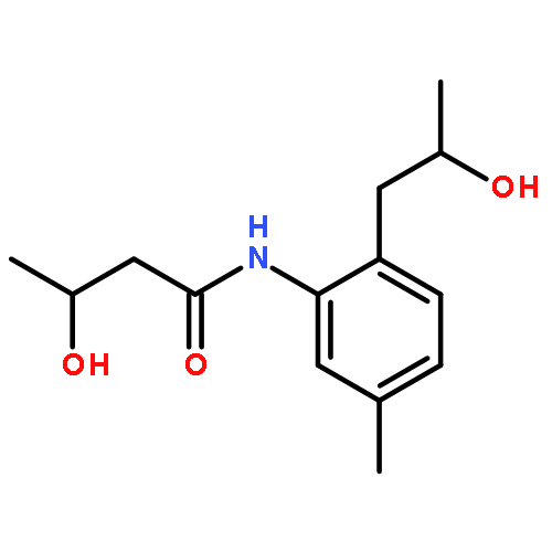 Butanamide, 3-hydroxy-N-[2-(2-hydroxypropyl)-5-methylphenyl]-