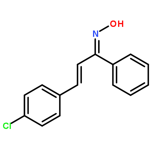 2-Propen-1-one, 3-(4-chlorophenyl)-1-phenyl-, oxime, (E,E)-