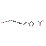 2,8-Nonadiene-4,6-diyn-1-ol, 9-(2-furanyl)-, acetate, (2E,8E)-