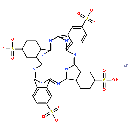 Zincate(4-),[29H,31H-phthalocyanine-C,C,C,C-tetrasulfonato(6-)-kN29,kN30,kN31,kN32]-, hydrogen (1:4)