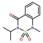 1-METHYL-2,2-DIOXO-3-PROPAN-2-YL-2WEI 6,1,3-BENZOTHIADIAZIN-4-ONE