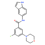 BENZAMIDE, 3-FLUORO-N-1H-INDOL-5-YL-5-(4-MORPHOLINYL)-