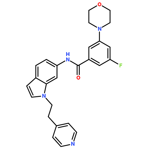 Benzamide,3-fluoro-5-(4-morpholinyl)-N-[1-[2-(4-pyridinyl)ethyl]-1H-indol-6-yl]-