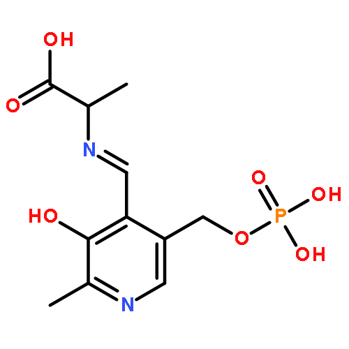 L-Alanine,N-[[3-hydroxy-2-methyl-5-[(phosphonooxy)methyl]-4-pyridinyl]methylene]-