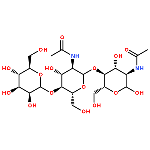 N-[(2R,3R,4R,5S,6R)-2-[(2R,3R,4R,5R)-2-ACETAMIDO-5,6-DIHYDROXY-1-OXO-4-[(2S,3S,4S,5S,6R)-3,4,5-TRIHYDROXY-6-(HYDROXYMETHYL)OXAN-2-YL]OXYHEXAN-3-YL]OXY-4,5-DIHYDROXY-6-(HYDROXYMETHYL)OXAN-3-YL]ACETAMIDE