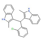 1H-Indole, 3,3'-[(2-chlorophenyl)methylene]bis[2-methyl-