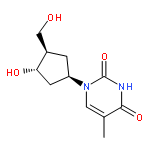 2,4(1H,3H)-Pyrimidinedione,1-[(1R,3S,4R)-3-hydroxy-4-(hydroxymethyl)cyclopentyl]-5-methyl-, rel-