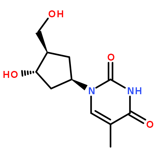 2,4(1H,3H)-Pyrimidinedione,1-[(1R,3S,4R)-3-hydroxy-4-(hydroxymethyl)cyclopentyl]-5-methyl-, rel-