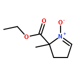 2H-Pyrrole-2-carboxylic acid, 3,4-dihydro-2-methyl-, ethyl ester, 1-oxide