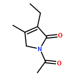 1-acetyl-4-ethyl-3-methyl-2H-pyrrol-5-one