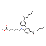 9H-Carbazole-9-hexanoic acid, 3,6-bis(1-oxohexyl)-, methyl ester