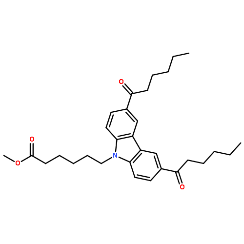 9H-Carbazole-9-hexanoic acid, 3,6-bis(1-oxohexyl)-, methyl ester