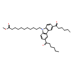 9H-Carbazole-9-undecanoic acid, 3,6-bis(1-oxohexyl)-, methyl ester