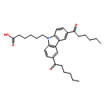 9H-CARBAZOLE-9-HEXANOIC ACID, 3,6-BIS(1-OXOHEXYL)-