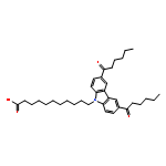 9H-CARBAZOLE-9-UNDECANOIC ACID, 3,6-BIS(1-OXOHEXYL)-