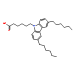 9H-Carbazole-9-hexanoic acid, 3,6-dihexyl-