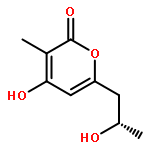 2H-PYRAN-2-ONE, 4-HYDROXY-6-[(2S)-2-HYDROXYPROPYL]-3-METHYL-