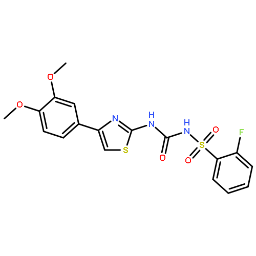 N-{[4-(3,4-dimethoxyphenyl)-1,3-thiazol-2-yl]carbamoyl}-2-fluorobenzenesulfonamide