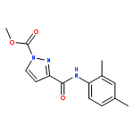 methyl 3-[(2,4-dimethylphenyl)carbamoyl]-1H-pyrazole-1-carboxylate