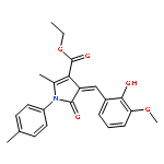 ethyl (4Z)-4-(2-hydroxy-3-methoxybenzylidene)-2-methyl-1-(4-methylphenyl)-5-oxo-4,5-dihydro-1H-pyrrole-3-carboxylate