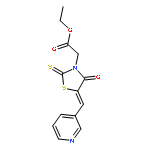 ethyl [4-oxo-5-(pyridin-3-ylmethylidene)-2-thioxo-1,3-thiazolidin-3-yl]acetate