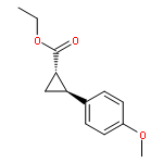 Cyclopropanecarboxylicacid, 2-(4-methoxyphenyl)-, ethyl ester, (1R,2R)-rel-