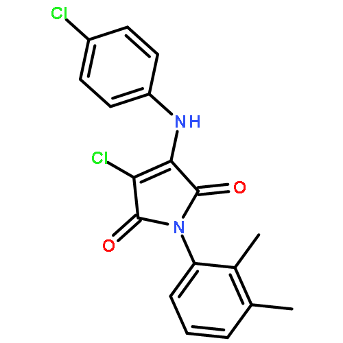 3-chloro-4-[(4-chlorophenyl)amino]-1-(2,3-dimethylphenyl)-1H-pyrrole-2,5-dione