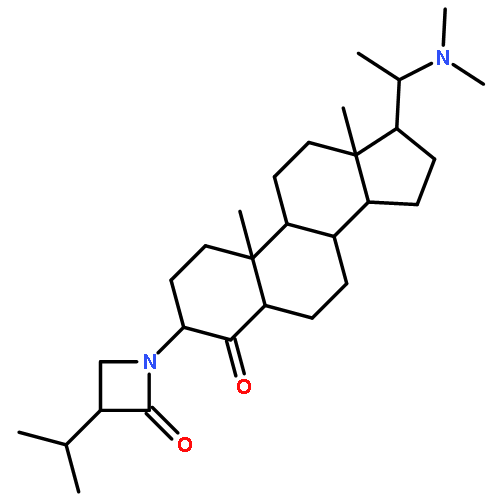 (3R)-1-[(3S,5R,8S,9S,10R,13S,14S,17R)-17-(1-dimethylaminoethyl)-10,13-dimethyl-4-oxo-1,2,3,5,6,7,8,9,11,12,14,15,16,17-tetradecahydrocyclopenta[a]phenanthren-3-yl]-3-isopropyl-azetidin-2-one