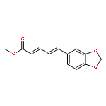 2,4-Pentadienoic acid, 5-(1,3-benzodioxol-5-yl)-, methyl ester, (2E,4E)-