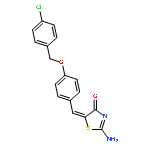 (5Z)-2-amino-5-{4-[(4-chlorobenzyl)oxy]benzylidene}-1,3-thiazol-4(5H)-one