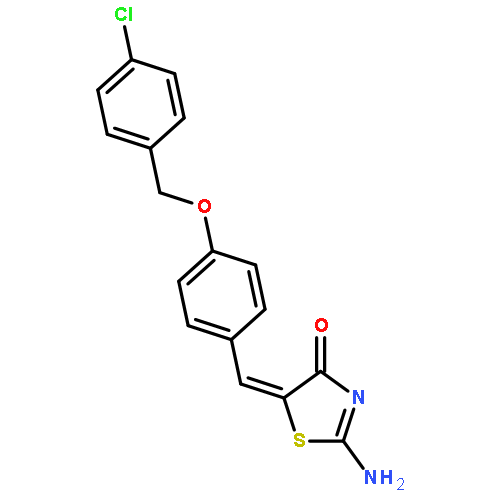 (5Z)-2-amino-5-{4-[(4-chlorobenzyl)oxy]benzylidene}-1,3-thiazol-4(5H)-one