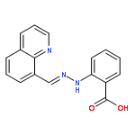 Benzoic acid, 2-[(8-quinolinylmethylene)hydrazino]-