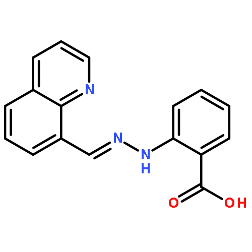 Benzoic acid, 2-[(8-quinolinylmethylene)hydrazino]-