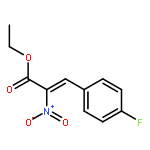 2-Propenoic acid, 3-(4-fluorophenyl)-2-nitro-, ethyl ester