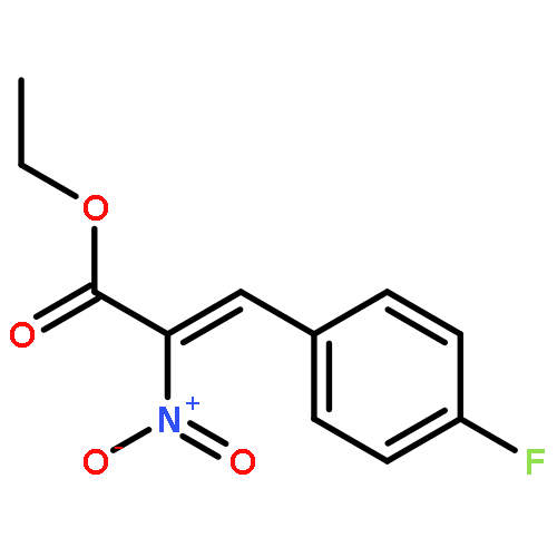 2-Propenoic acid, 3-(4-fluorophenyl)-2-nitro-, ethyl ester