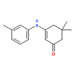 2-Cyclohexen-1-one, 5,5-dimethyl-3-[(3-methylphenyl)amino]-