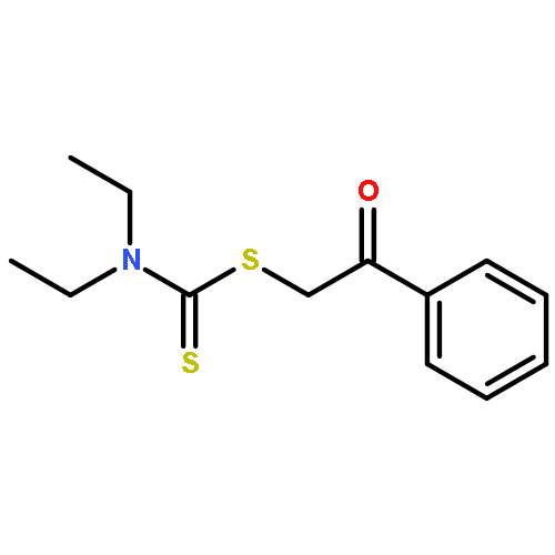 Carbamodithioic acid, diethyl-, 2-oxo-2-phenylethyl ester