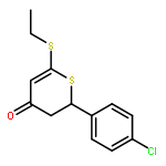 2-(4-chlorophenyl)-6-ethylsulfanyl-2,3-dihydrothiopyran-4-one